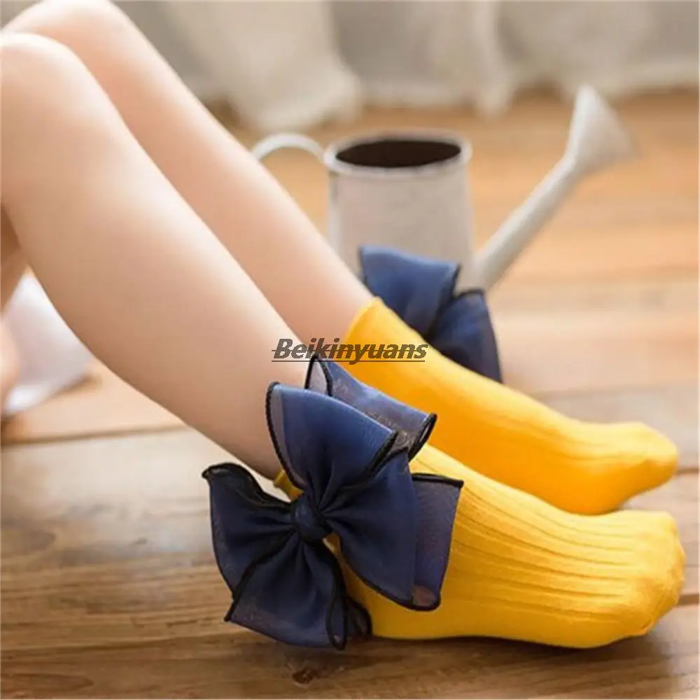 Baby girl Short Sock Bow Girl Lace Cotton Princess Socks for Girls Fashion Children Clothes big bow lace Princess sock