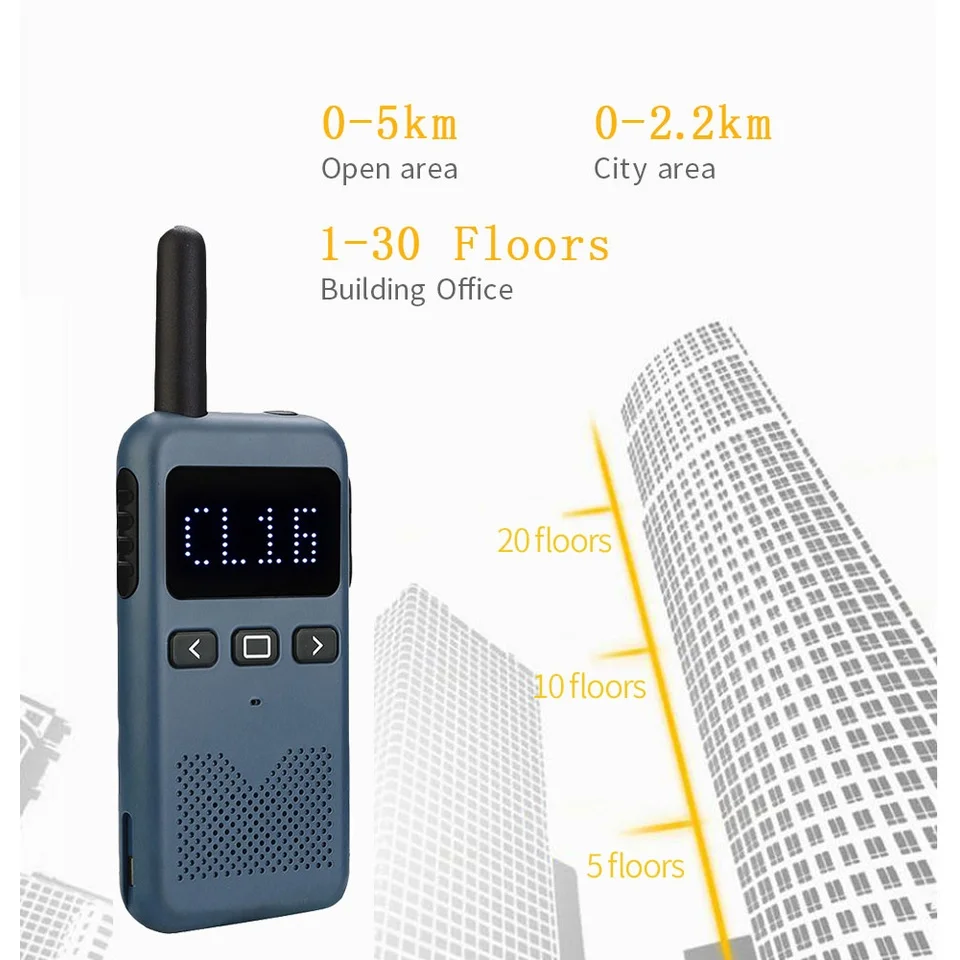 Walkie Talkie Mini Retevis Usb Tipo C Telefono Rb619 Pmr 446 Radio Walkie-Talkie 1 O 2 Pezzi Radio Bidirezionale Portatile Radi