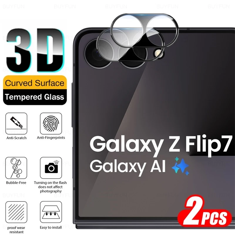 3D Curved Tempered Glass Camera Protector for Samsung Galaxy Z Flip