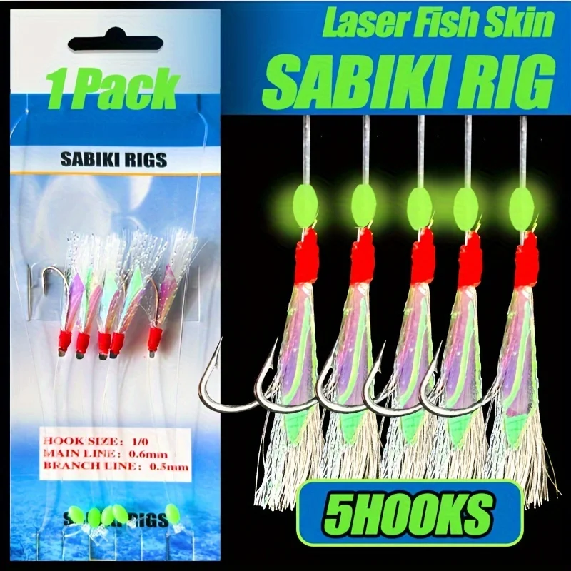  slider image of TAKBAS 1/3/5Packs Sabiki Rigs