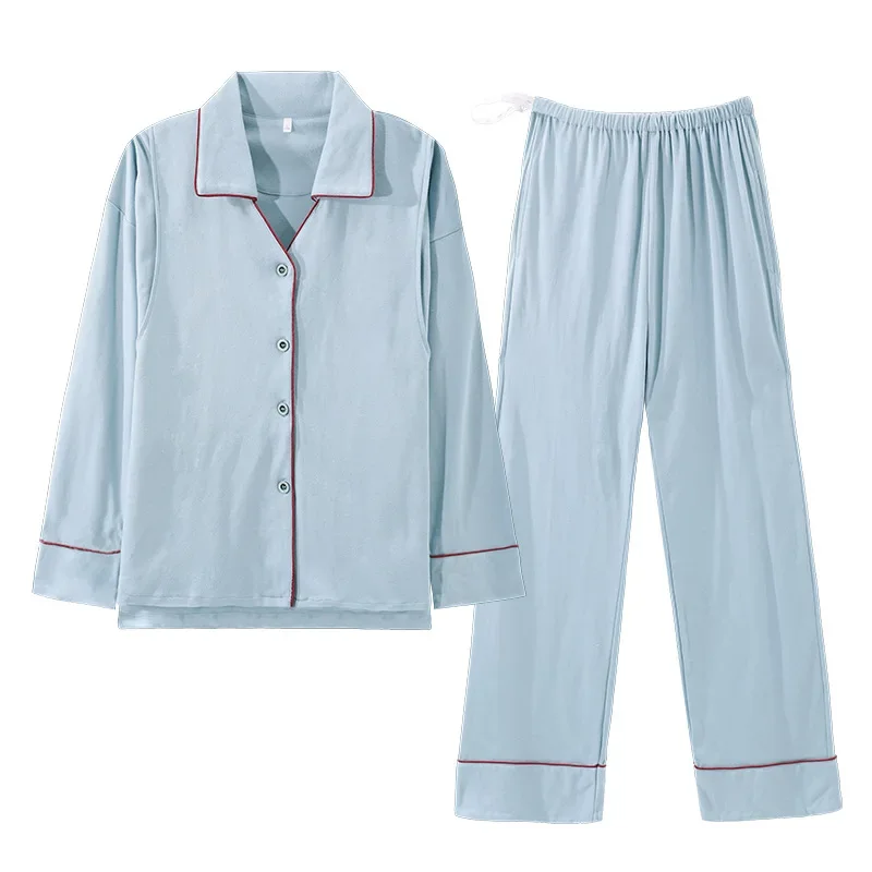 Sleepwear Long Sleeve Cotton Maternity Pajamas Prenatal Postpartum Side Opening Breastfeeding Pajama Sets Homewear Loungewear