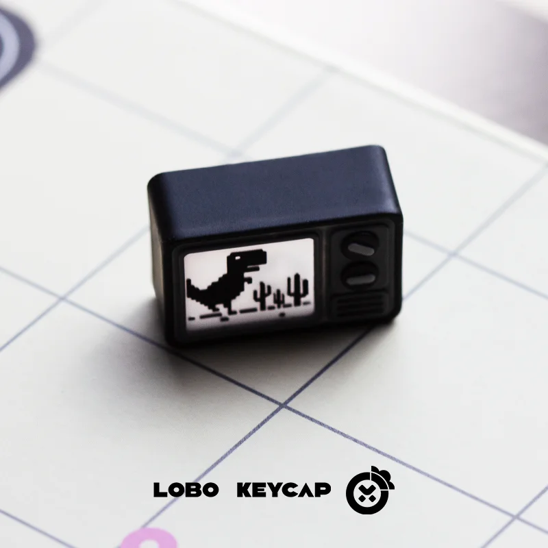 Cube Escape The Lake Tv Kreative lichtdurchlässige mechanische Tastatur, personalisierte Tastenkappen aus Harzmaterial, individuelle, lustige Geschenke – Detail 4