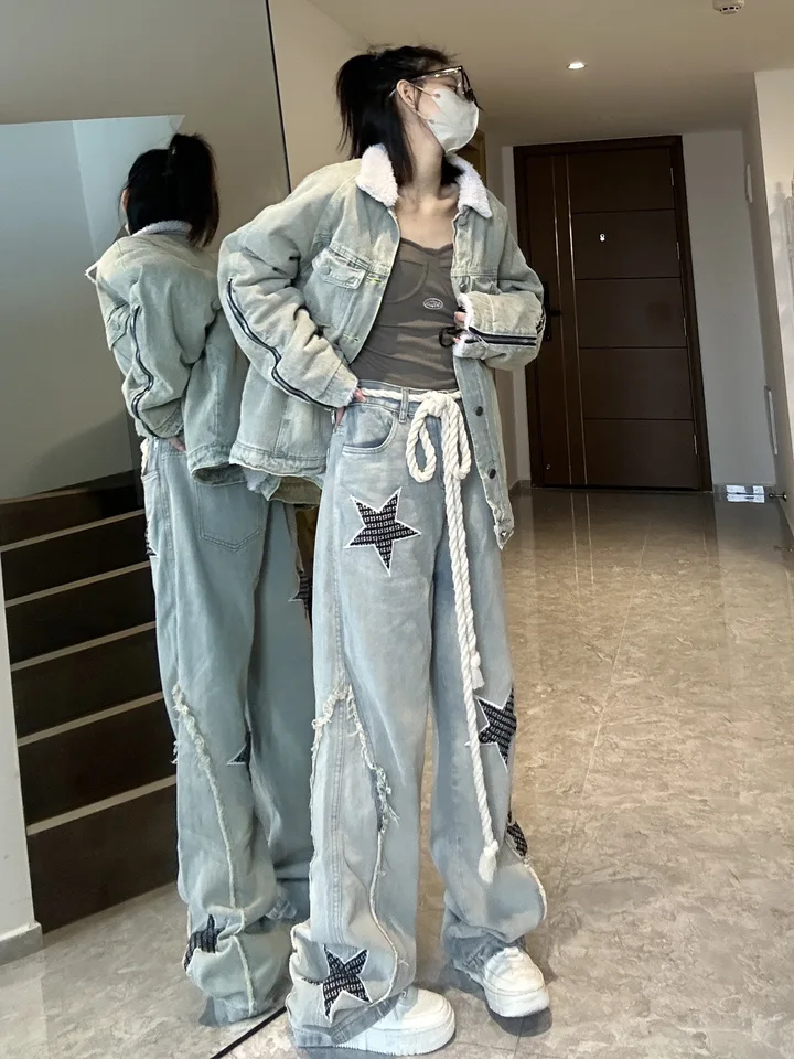 2000's archive grunge刺繍denim pants y2k 2000's archive 刺繍grunge denim pants y2k