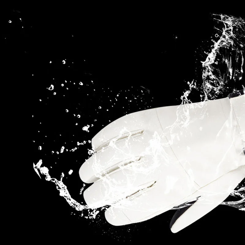 Men's Winter Warm Ski Gloves Outdoor Thick Snowboarding Gloves Windproof Waterproof Gloves for Riding Touch-Screen Skiing Gloves