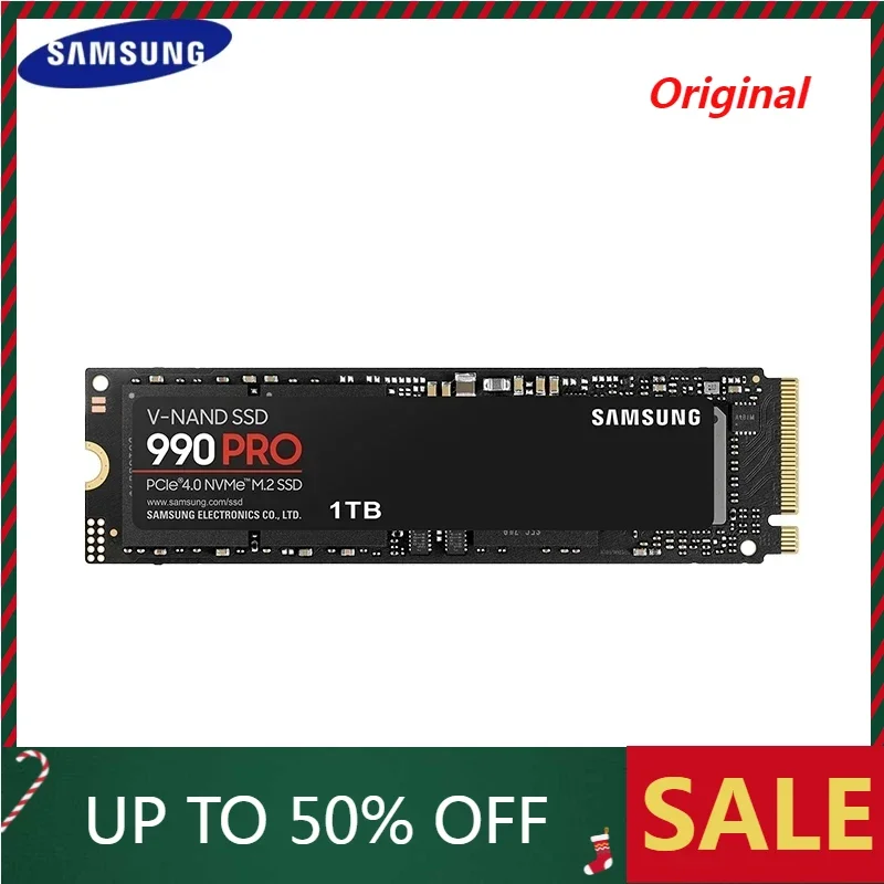 SAMSUNG 100% оригинальный 990 PRO SSD PCIe 4,0 NVMe 2 ТБ твердотельный накопитель 1 ТБ M.2 2280 быстрая скорость для игрового настольного ноутбука SAMSUNG 100% оригинальный 990 PRO SSD PCIe 4,0 NVMe 2 ТБ твердотельный накопитель 1 ТБ M.2 2280 быстрая скорость для игрового настольного ноутбука