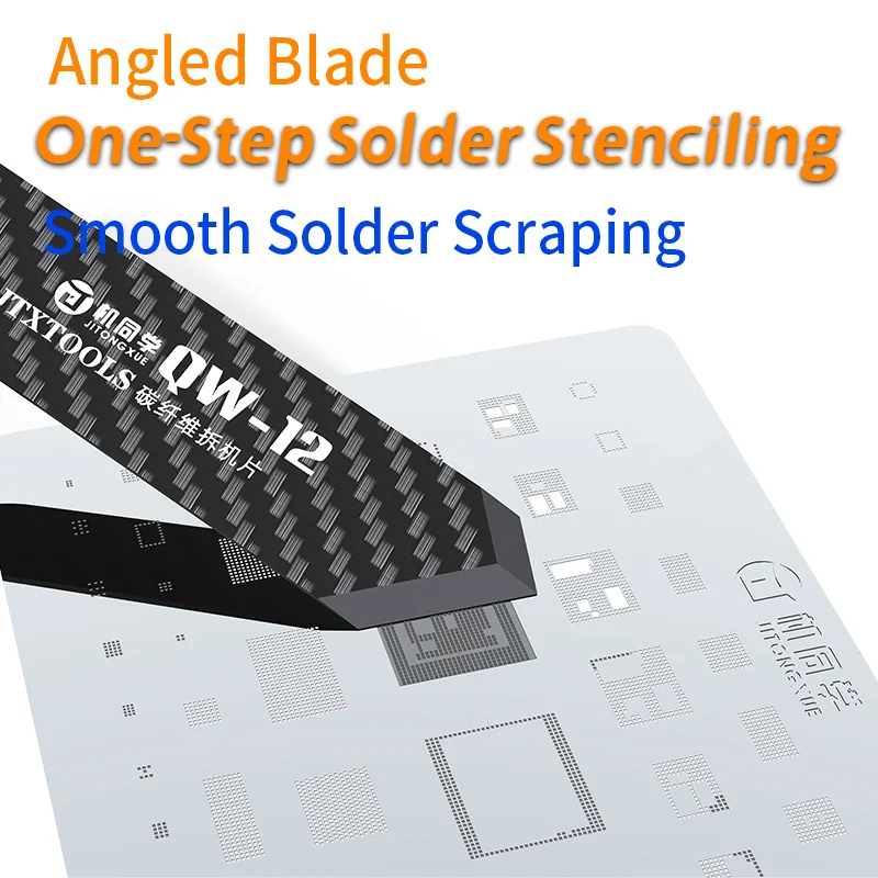 JTX QW11-14 탄소 섬유 프라이 도구 개봉 도구 고온 저항 LCD 스크린 분해 카드 휴대폰 수리 도구