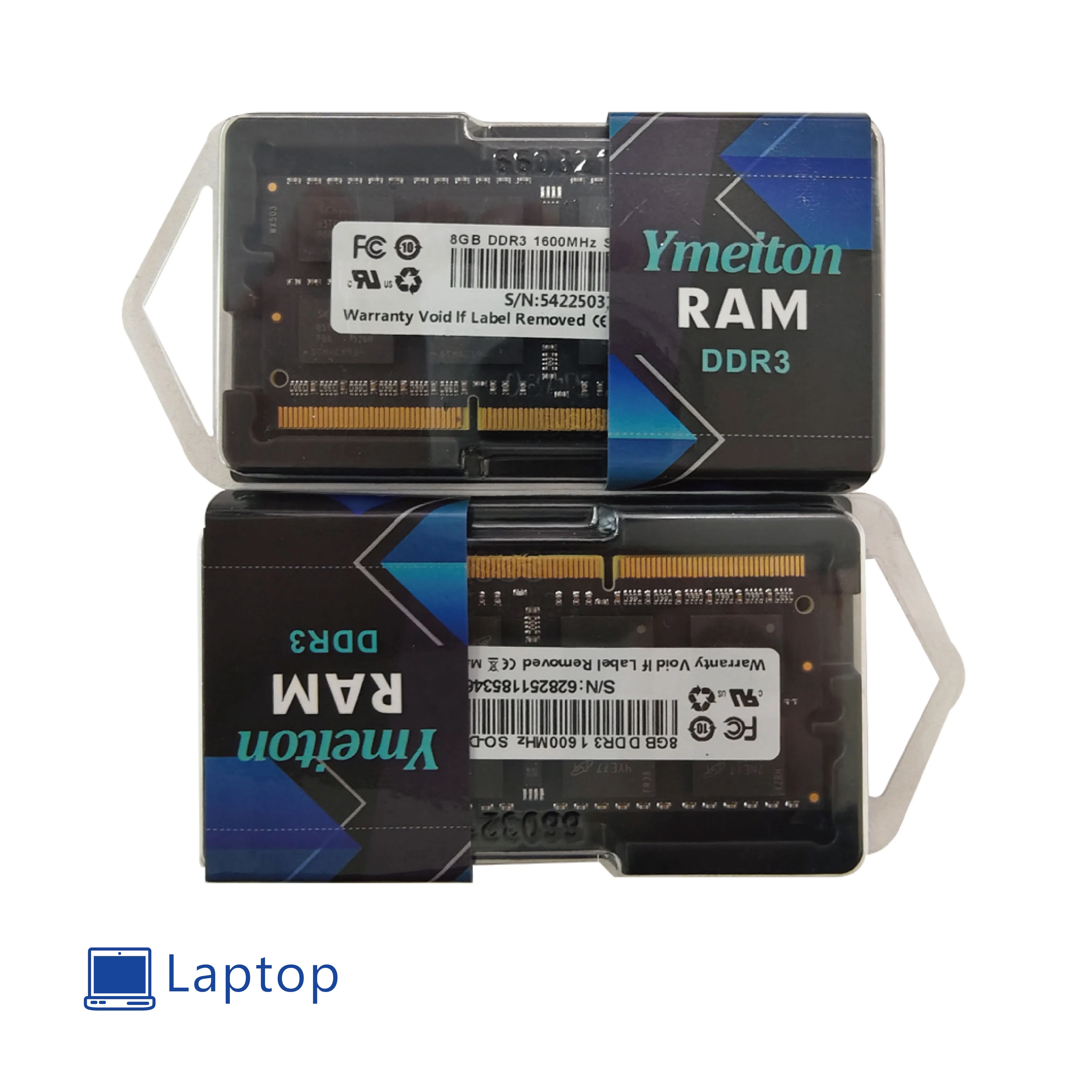Ymeiton 블랙 노트북 DDR3 메모리 노트북 DDR3 1333MHz 1600MHz 4GB 8GB SO-DIMM RAM DDR3L 204핀 1.5v 노트북 메모리 도매