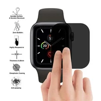 Protecteur d'écran de confidentialité pour Apple Watch, Film souple Anti-éblouissement, 41mm 40mm 44mm 45mm, pour iWatch série 9 8 7 SE 6 5 4 2