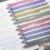5Pcs Colored Pens, Retractable Gel Pens 0.5mm Colored Ink Quick-Dry Pens Fine Point Smooth Writing Pens for Journaling Note 1