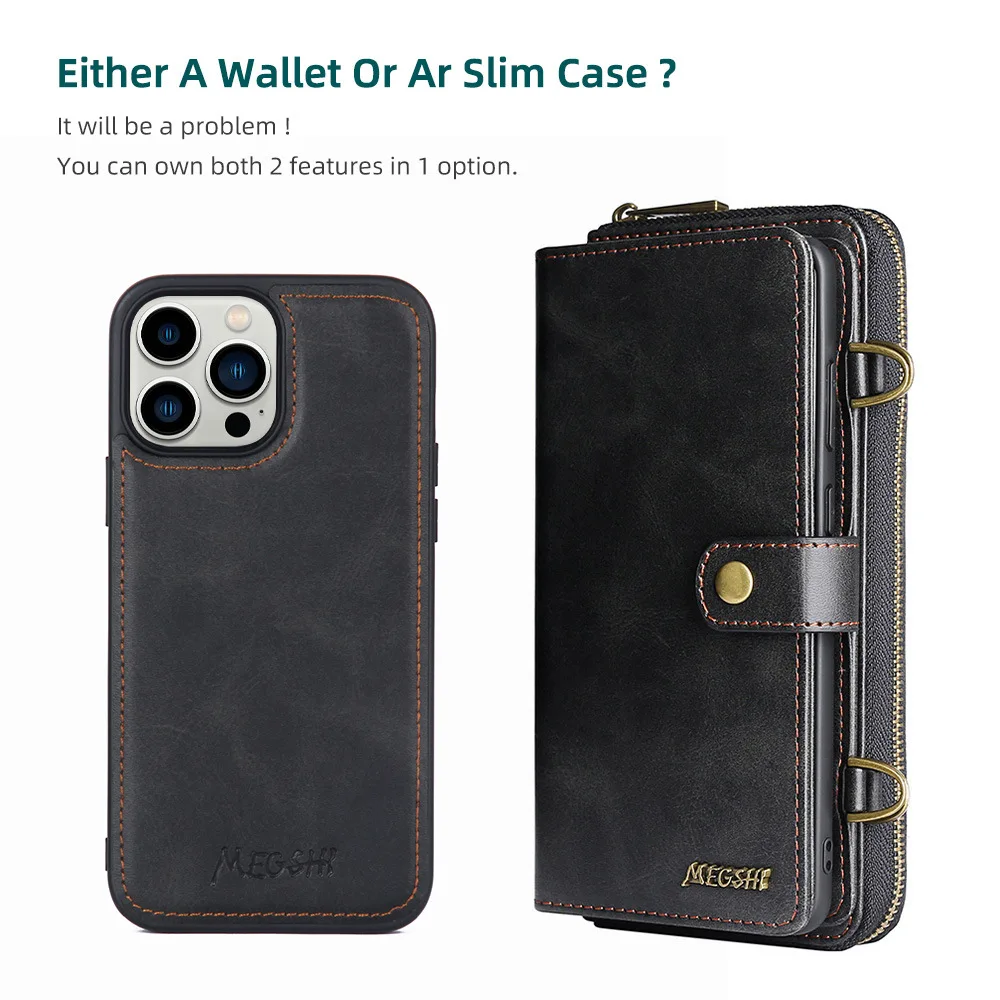 High Grade Luxury Card Slots Wallet Cases For Iphone 15 14 13 12 11 Pro Max Iphone14 Plus Case For Iphone 13 12 Mini Phone Bag