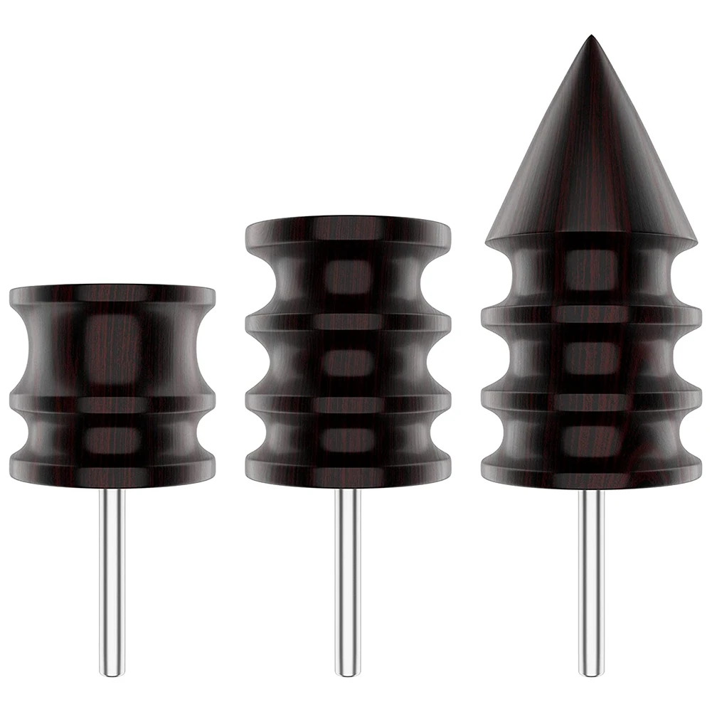 

Leather Burnisher Bits 3-Pack for Rotary Tools - Pointed Tip and Multi Grooved Burnishing Tips