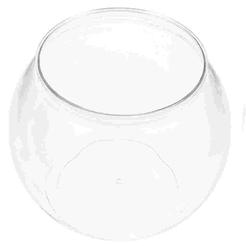 Fish Aquarium Fish Bowl Plastic Round Unbreakable Vases Bowls Tank Aquarium Clear Globe Hydroponic Planter Vase Pot Goldfish