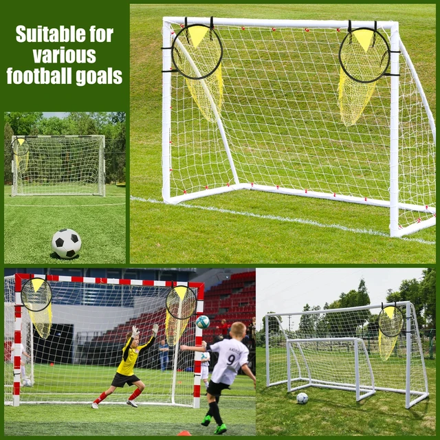 1/2pcs Soccer Training Shooting Net Equipment Football Training Target Net Goal Youth Free Kick Practice Shooting Soccer Topshot 5