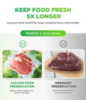 Machine électrique professionnelle de scelleuse sous vide pour aliments, élargie à Double pompe, scellage thermique pour la conservation des aliments avec sacs de rangement 3