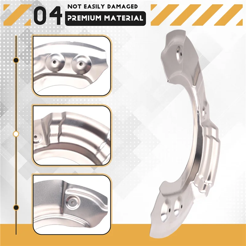 BMW 5 6 7 시리즈 F10 F11 F07 F06 F12 F01 F02 2010-2018용 프론트 브레이크 디스크 더스트 쉴드 플레이트 - 부품 번호 34116775265