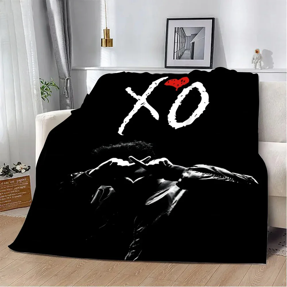 The Weeknd XO Minimalist Poster Printed Blanket Picnic Blankets Warm Blanket Soft and Comfortable Home Travel Birthday Gift 6