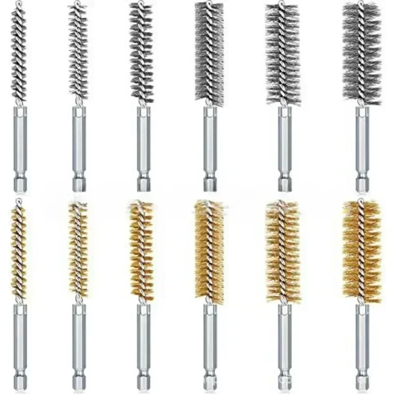 New 8-19mm Wire Tube Machinery Cleaning Brush Rust Cleaner Washing Polishing  For Automotive Manufacturing Processing Industry 5