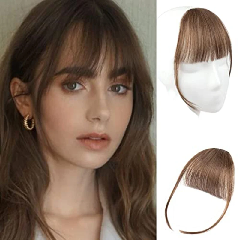 Hair Bangs Synthetic Natural Forehead Ins Fake Fringes Air Bangs Wig Female Piece Real Comic Flush Bangs Invisible Wig