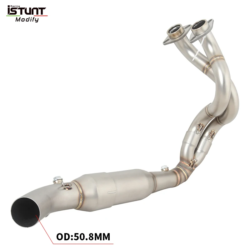 Slip On For Kawasaki Ninja 650 2023 2024 Motorcycle Exhaust System Escape Moto Modified Front Link Pipe Connect 50.8MM Muffler - Image 4
