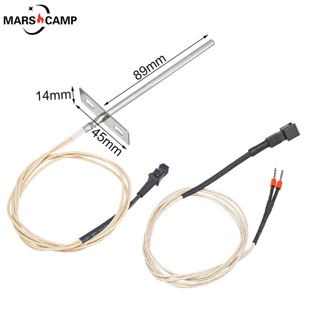 Rtd Magas Hőmérsékletű Bbq Szonda -Érzékelő Cserealkatrészek Az Összes Pit Boss 700 És 820 Sorozatú Fa Pelletrácsok Pellet Dohányzóihoz