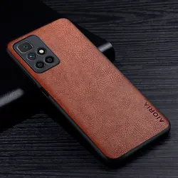 Luxurious Retro Litchi Pattern PU Leather Protective Back Cover for Redmi 7A (Brown)