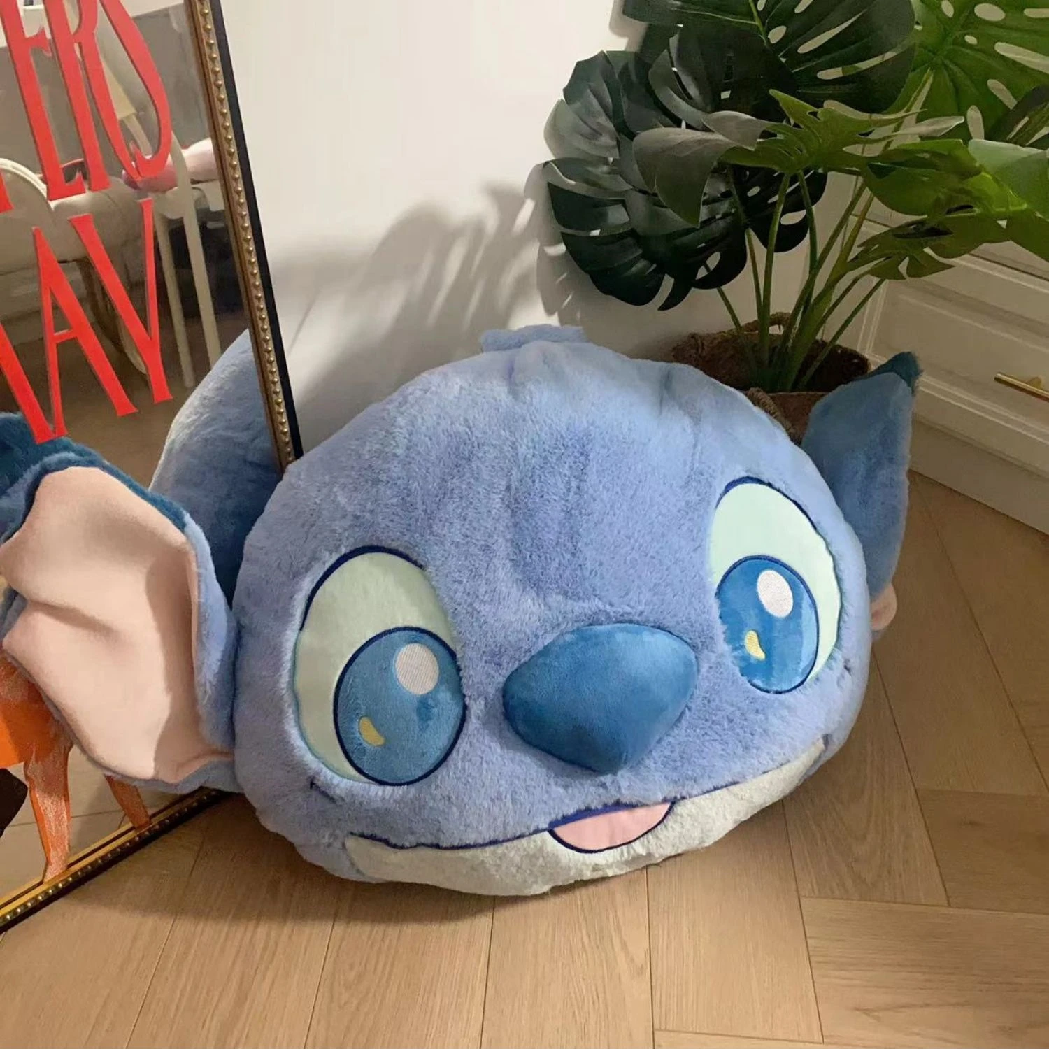 Comfortable Stitch Back Cushion Cuddly Throw Pillow Stuffed Anime Cushion Headrest Car Home Decor Sofa Bed Birthday Gifts 5