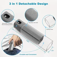 4 in 1 Mobile Phone Screen Cleaning Set All-in-One Fingerprint Proof Screen Cleaner Spray with Microfiber Cloth Cleaner Brush 2