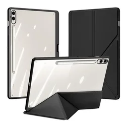 Premium Smart PU Leather Protective Tablet Case Cover for Tab S9 Plus (Black)