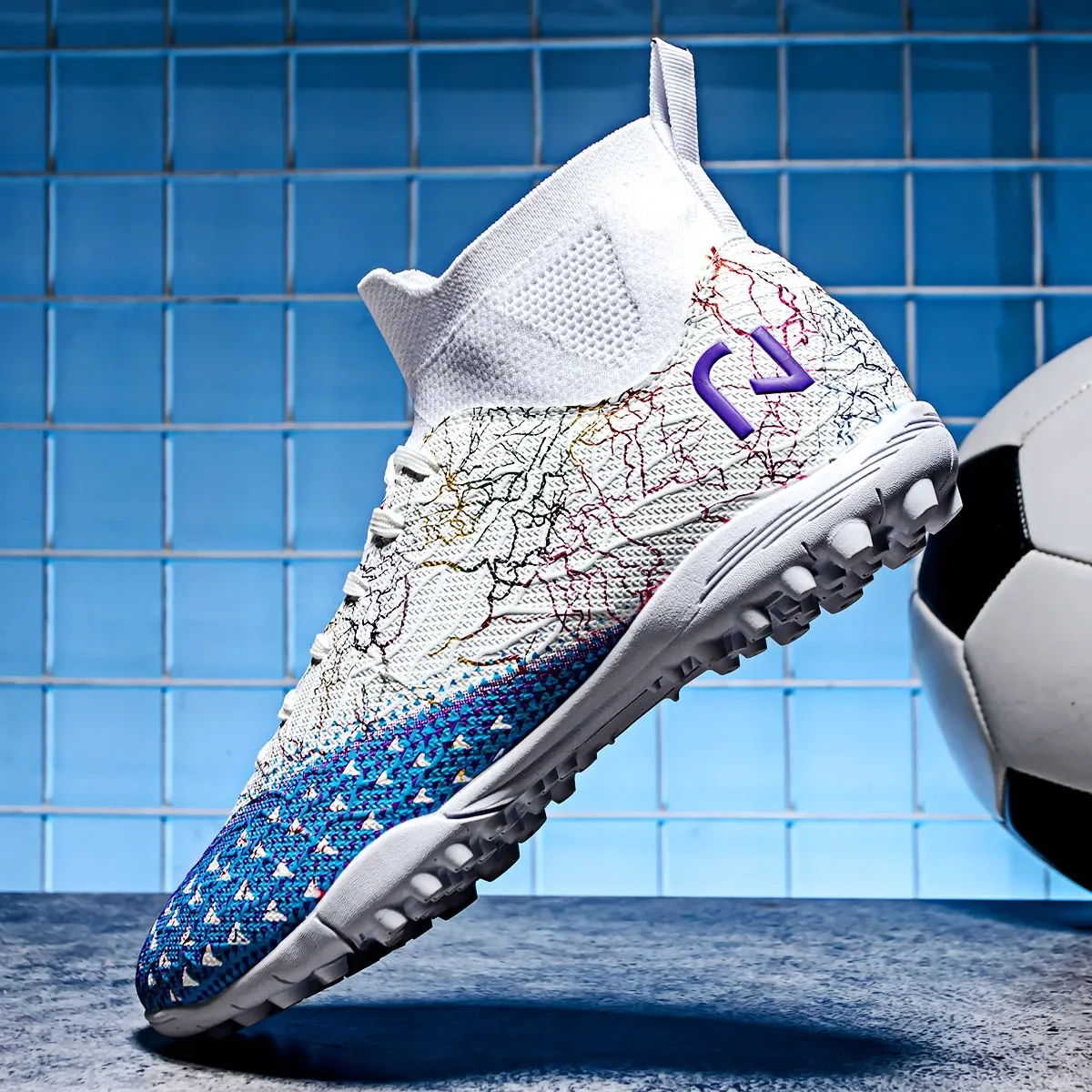 Soccer Shoes Men\'s Football Boots Society Indoor Cleats Outdoor Training Cleats Futsal Sneakers Children Sports Non Slip Footwea