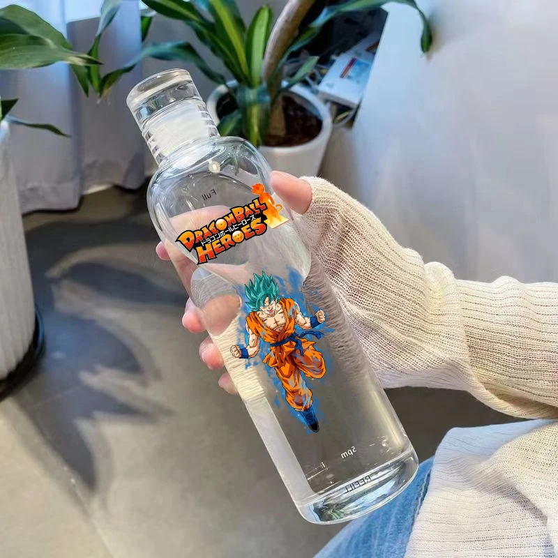 thumbnail image 1 of Taza de agua de Dragon Ball de vidrio de gran capacidad, atractiva, de borosilicato, transparente, sencilla, perfumada, para té, bebidas, jugo, escala de tiempo, 1 of 5