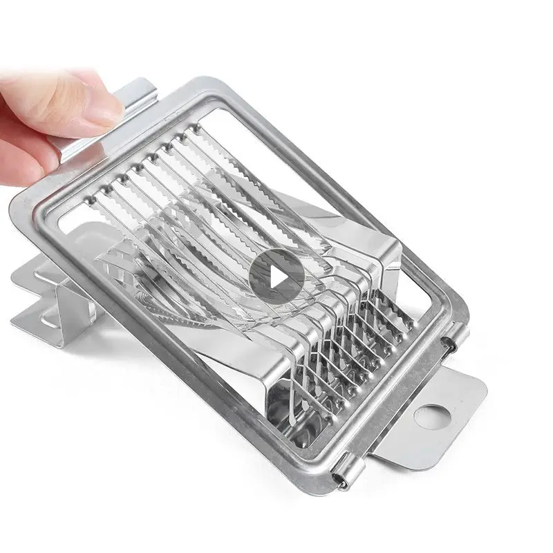 Egg Cutter Egg Slicer Egg Slicer Stainless Steel Boiled Egg Slicer Multifunctional Kitchen Cutter Mold Fruit Cutter Section Chopper Kitchen Gadget