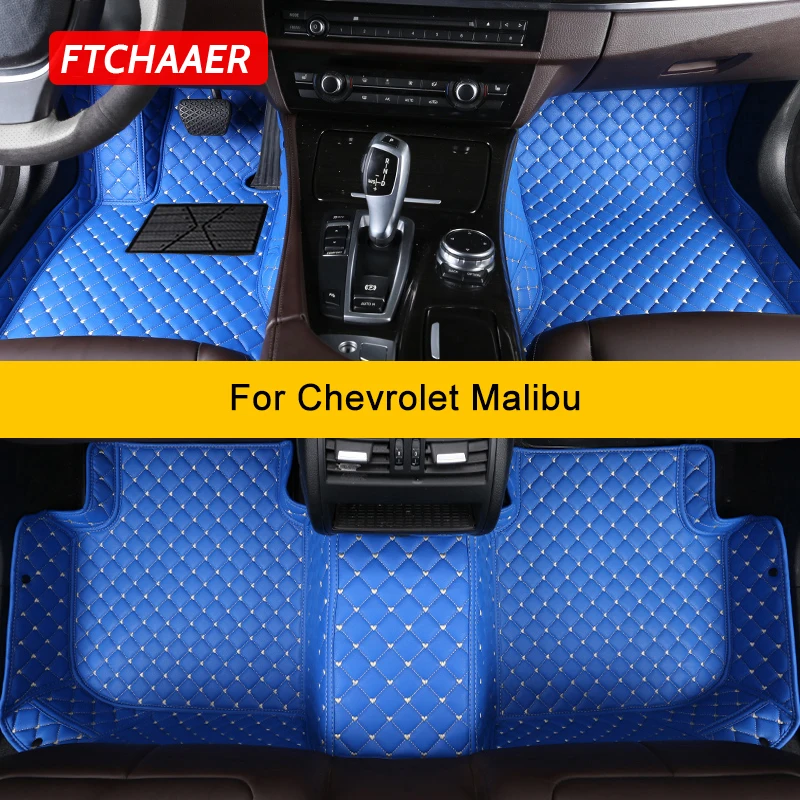 

FTCHAAER Custom Car Floor Mats For Chevrolet Malibu Auto Carpets Foot Coche Accessorie