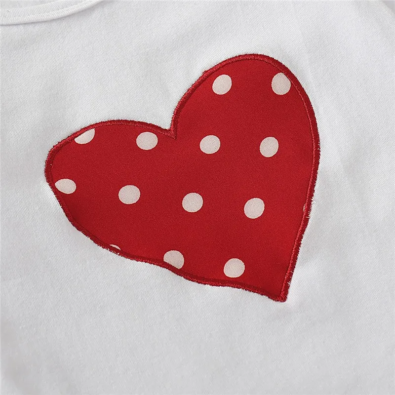 3PCS Newborn Baby Girl Clothes Set Love Heart Long Sleeve Romper+Pant+Headband Fashion Outfits for Toddler Girl 0-18 Months Baby & Maternity