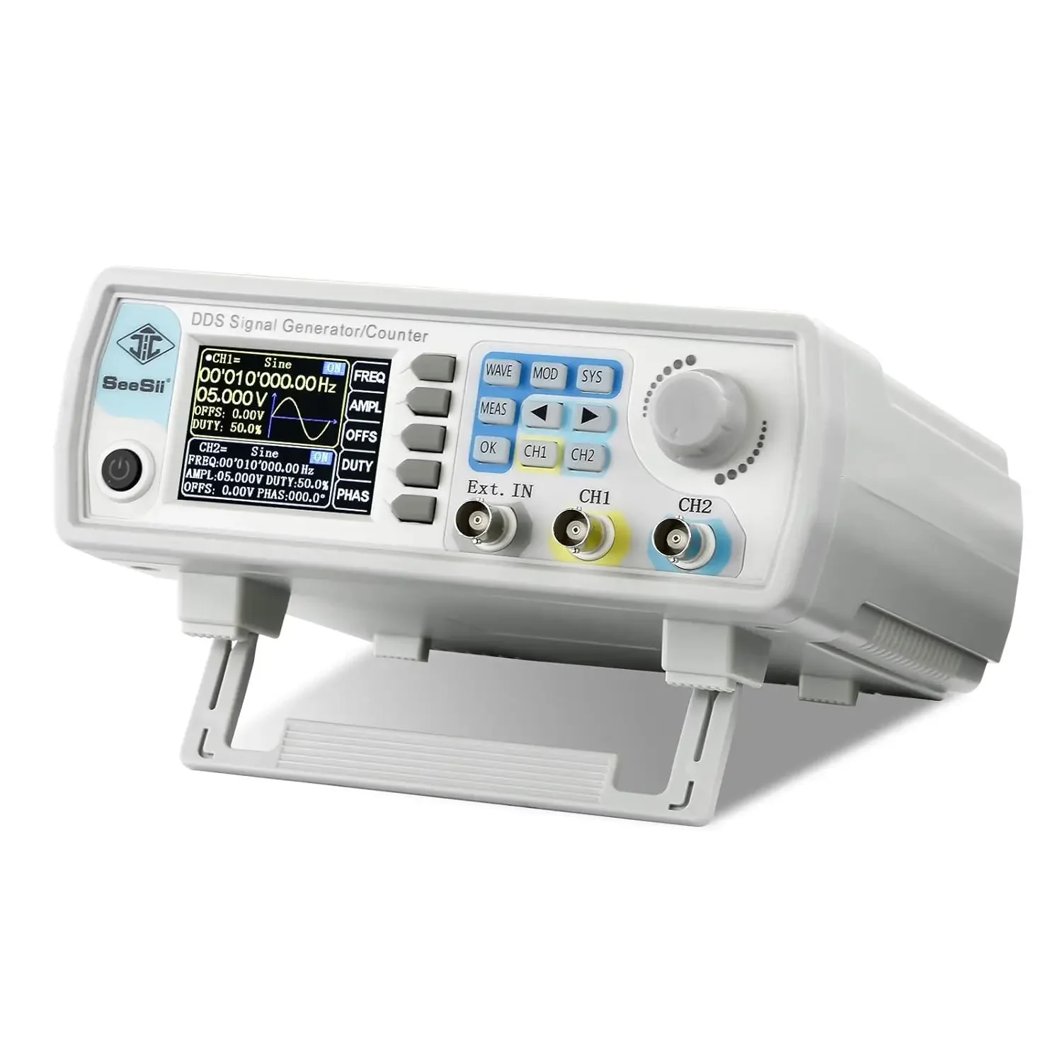 Professional DDS Signal Generator Counter 60MHz High Precision 200MSa/s Dual-Ch