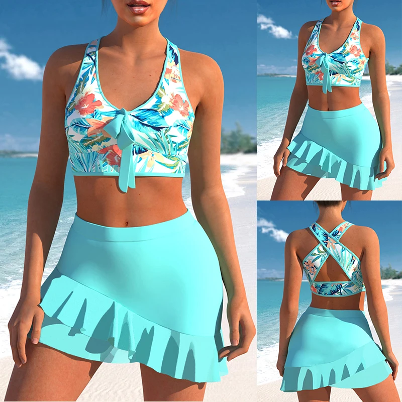 

Новинка 2023, платье, бикини, сексуальный пляжный купальник, Женский раздельный купальник, женский модный пляжный купальник