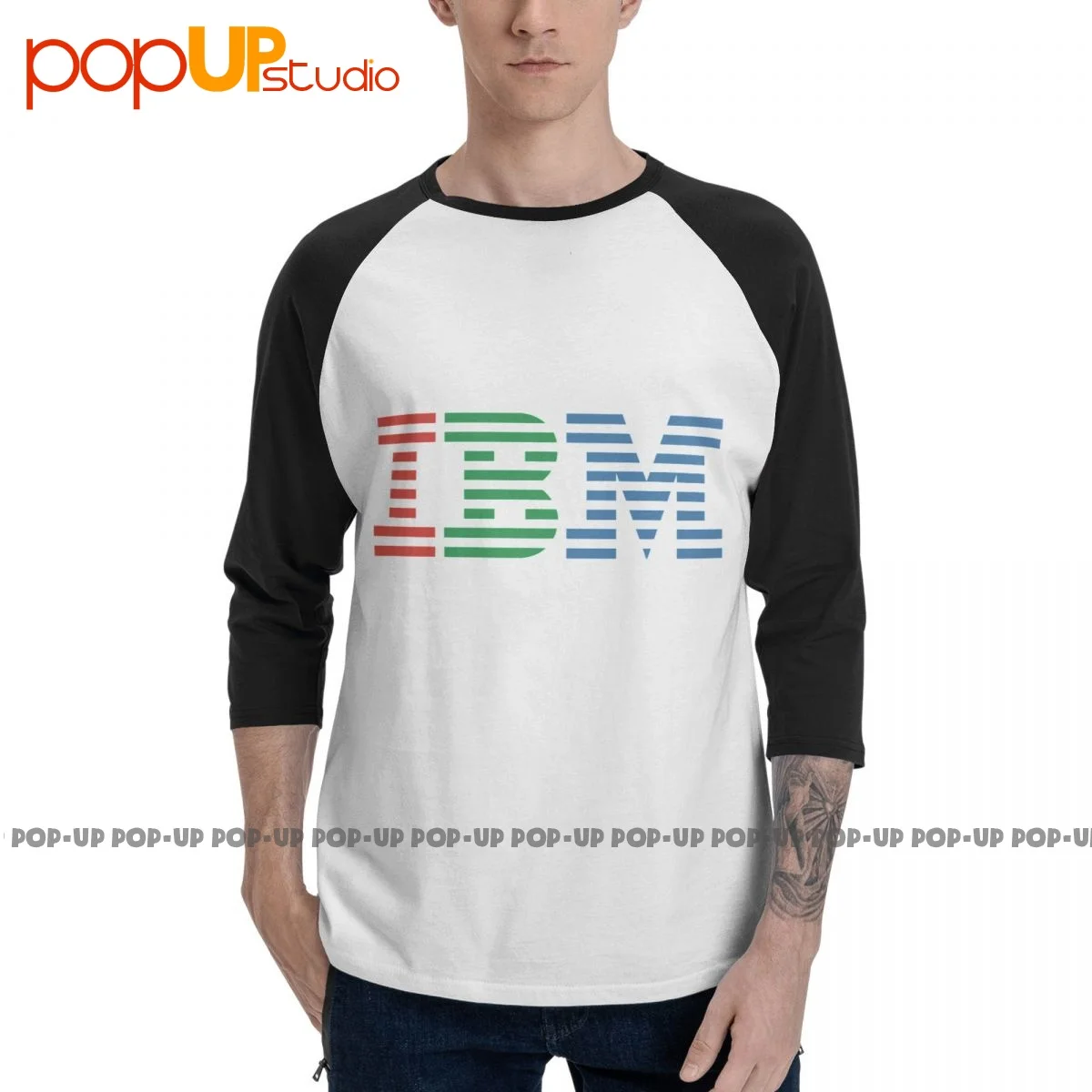 Rare Ibm Ibm Lenovo Thinkpad Hardware Pc T-Shirt Manica 3/4 Harajuku Maglietta Raglan Della Migliore Qualità