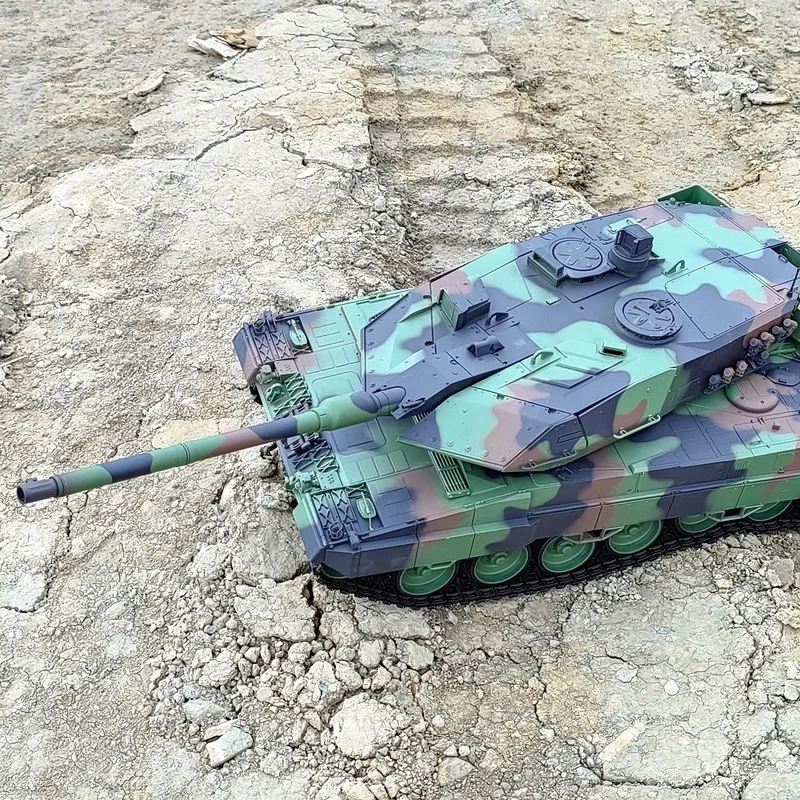 Henglong 3889-1 German Leopard 2a6 Heavy Remote Control Tank 1:16 Simulation All Metal Track Model Children's Remote Control Toy 2