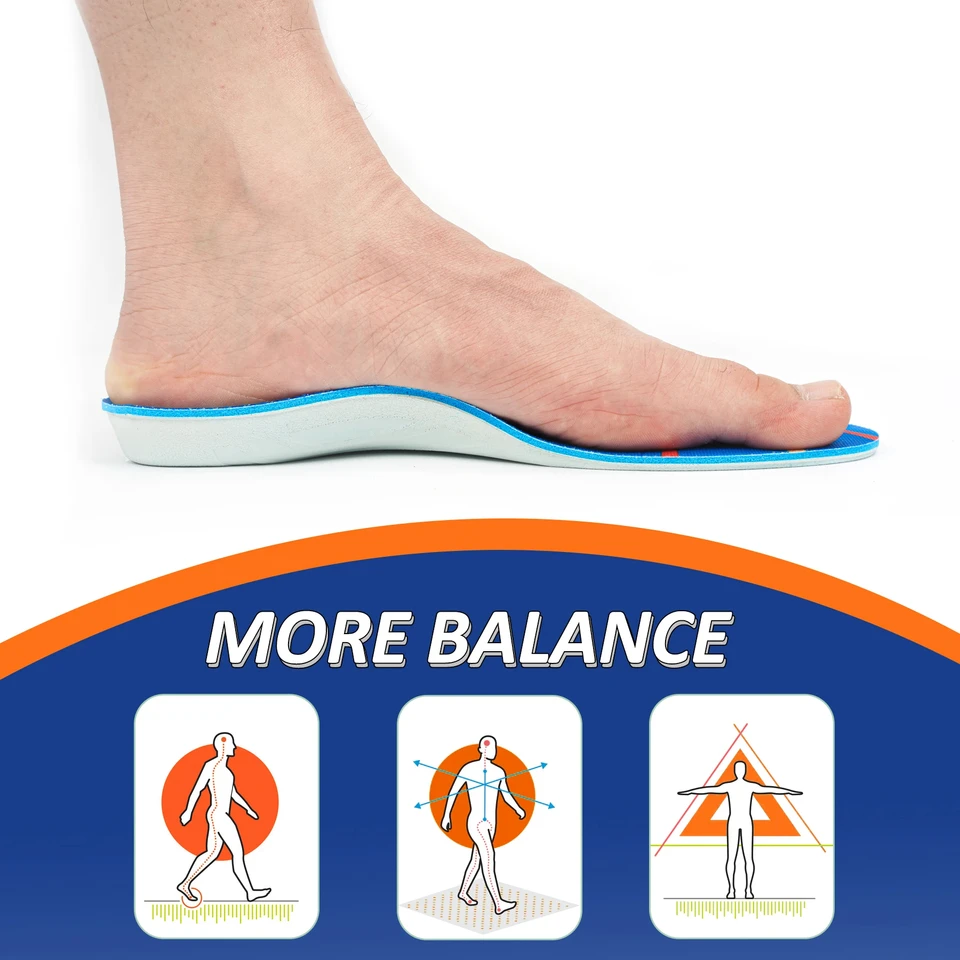 Solette Scarpe Plantari Ortopedici Piede Piatto Solette Ortopediche In Pelle - Supporto Plantare - Per Fascite E Dolore Al Piede Solette Ortopediche Con Supporto Fascia Elastica Fitness - Foto 3