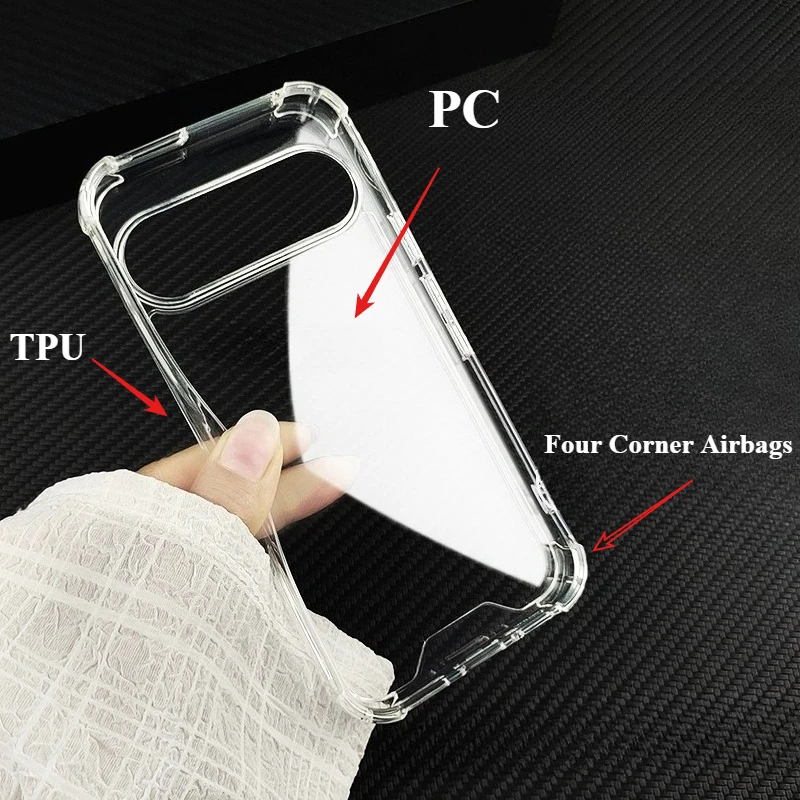 Premium Transparent Shockproof Anti-scratch Phone Case - Clear PC Hard Cover