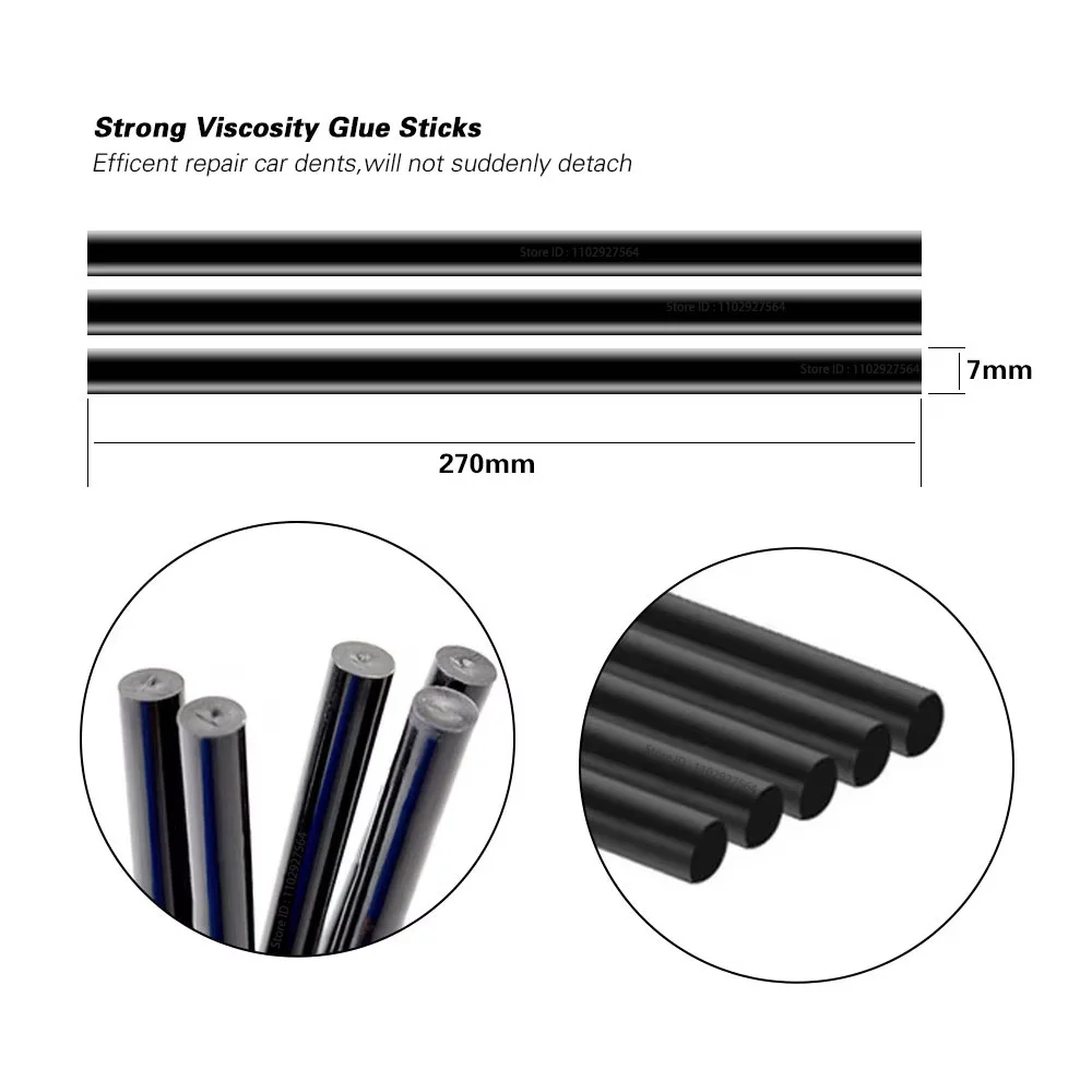 Car Body Hail Removal DIY Repair Tool, 10Pcs, ZFOUEK, Melt Glue Sticks, Paintless Dent Repair Tools