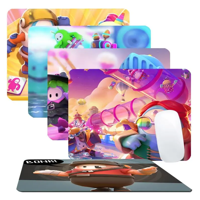 

F-Fall G-Guys Mousepad Small Office Computer Desk Mat Table Keyboard Big Mouse Pad Laptop Cushion Non-slip Deskpad Home Decor