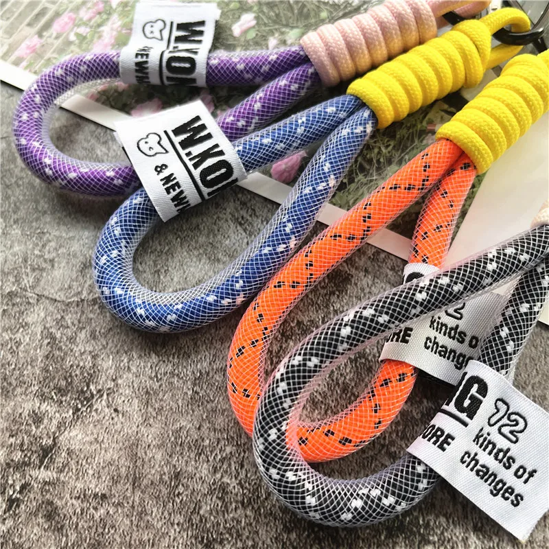 Keychain Heavy Metal Key Ring Lanyard Strong Strap for Keys Braided  Umbrella Rope Hanging Cell Phone Accessories Chain Lanyard