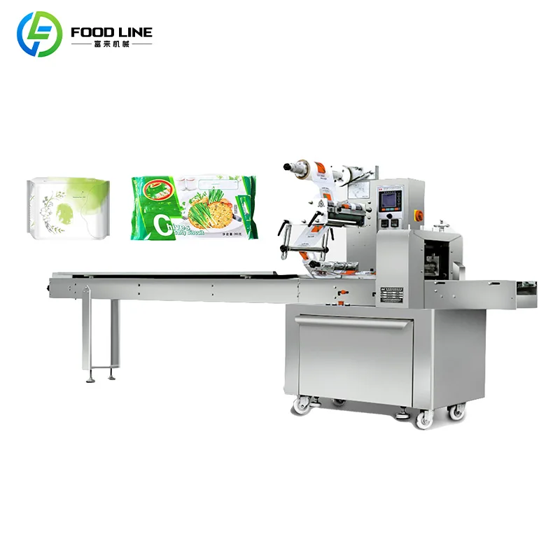 Macchina per Imballaggio Cuscini Personalizzata, Macchinario per Confezionamento in Plastica, Macchina per Imballaggio a Strisce - immagine 3