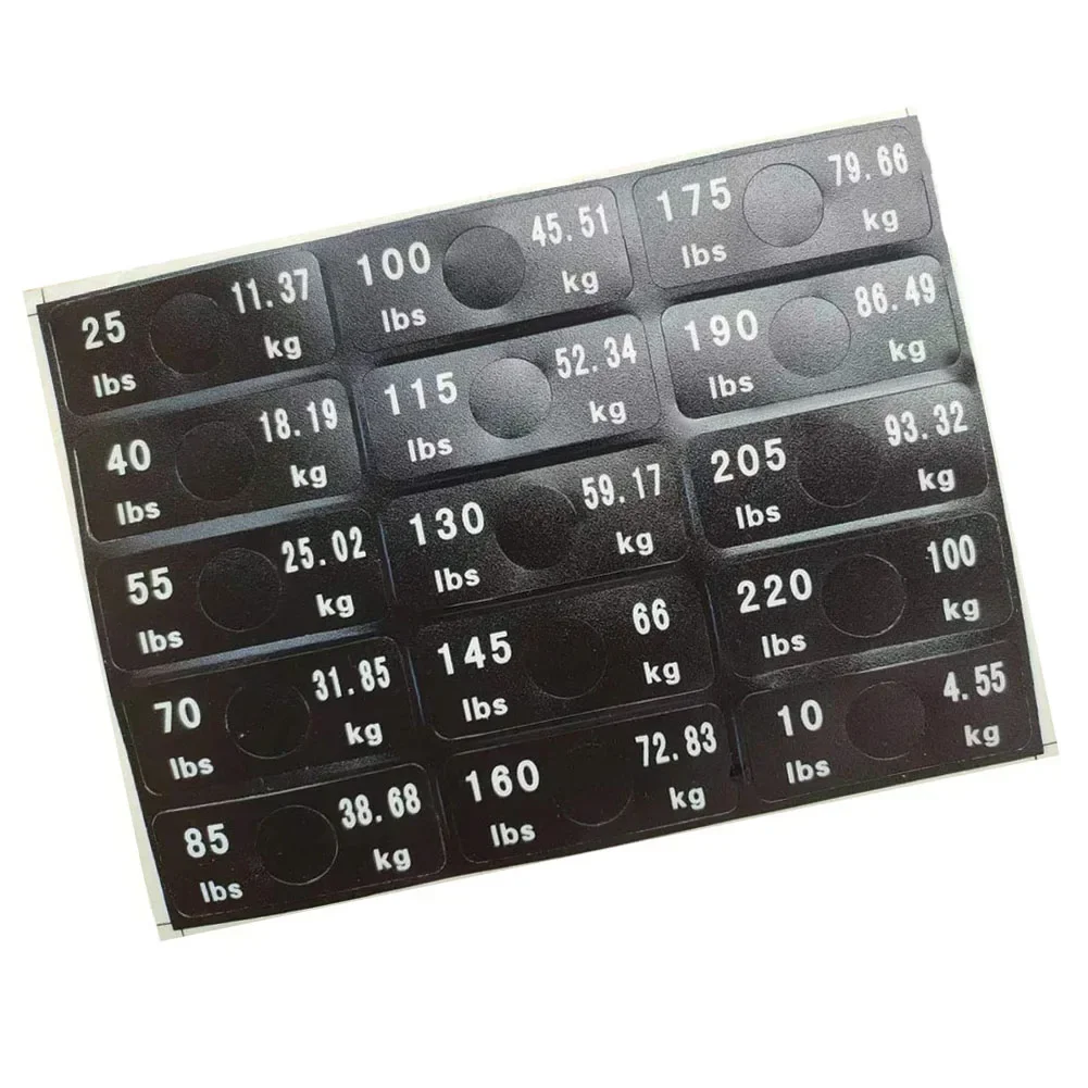 Weight Stickers Self Adhesive Weight Stack Labels Number Stickers Fitness Equipment Accessory For Gym Workout Training Accessory 5
