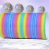 Rainbow Sticky Ball Rolling Tapes Pressure Reducing Adhesive Rolling Toy Colored Ball Sticky Ball Adhesive Toys 4