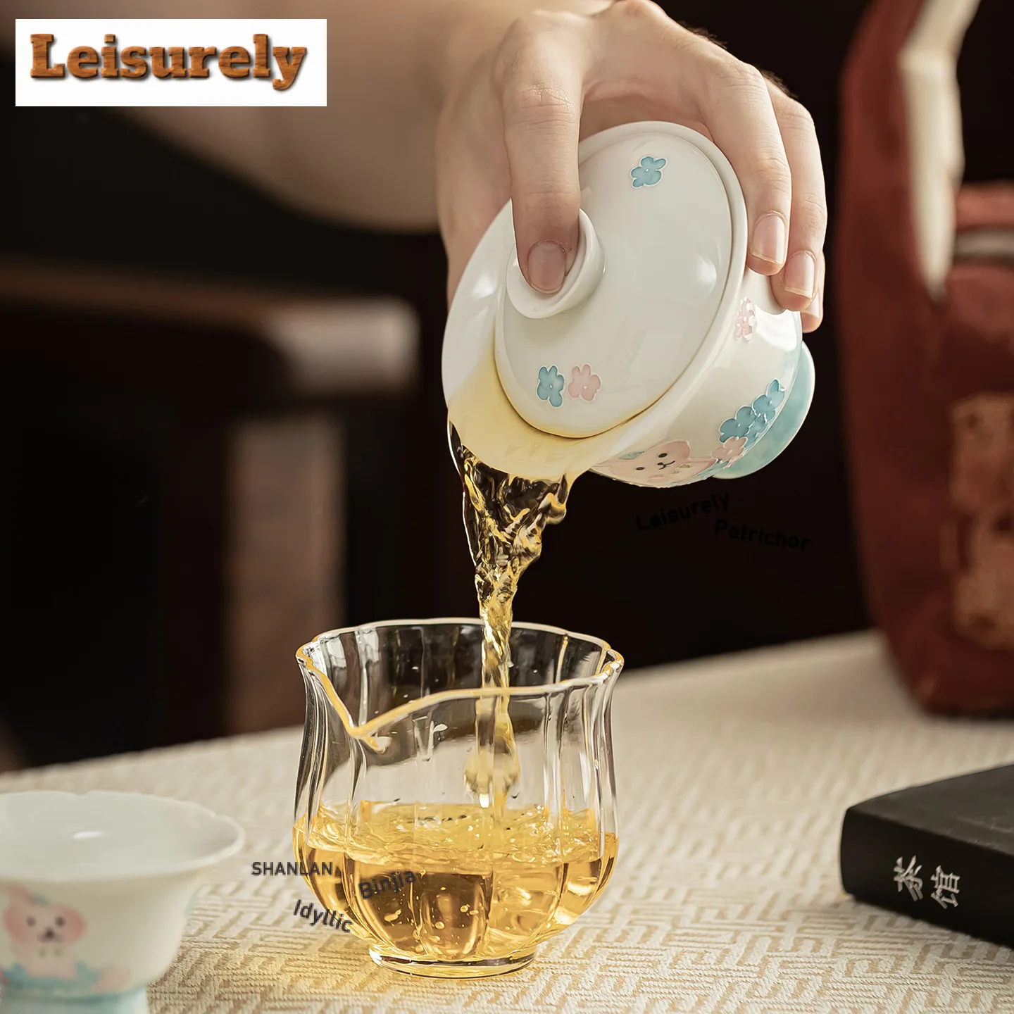 Jade Clay Cute Rabbit Travel Tea Set Kit Ancient 1 Pot 2 Cups Tea Making Organizer Portable Camping Stock Bags Accessories Gift