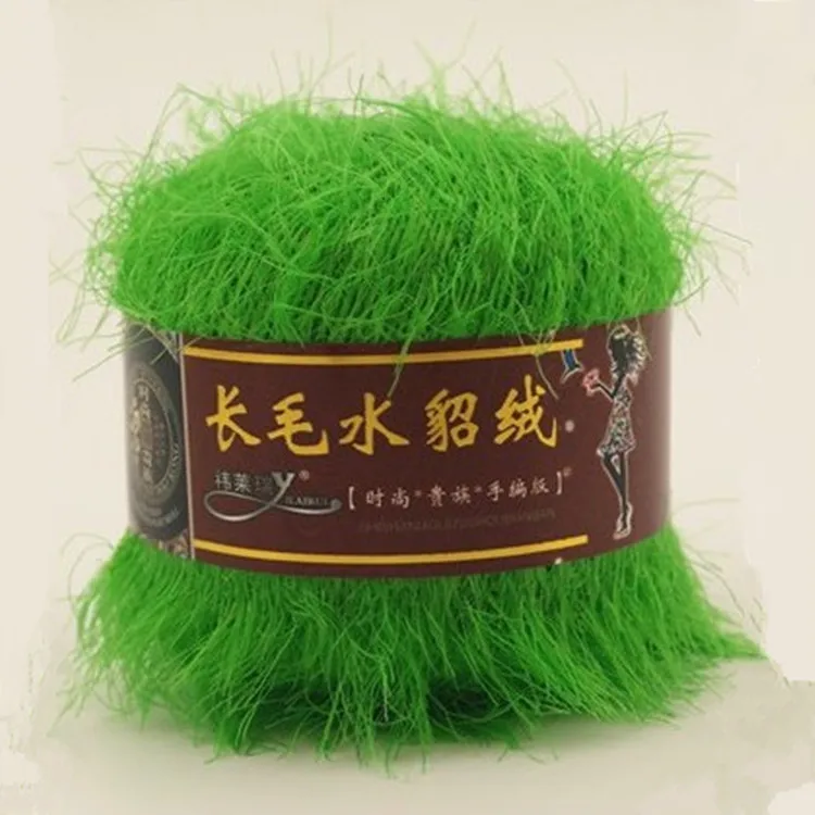 50g Knitting Yarn Long Wool Mink Cashmere Wool Yarn Hand Knitting Natural Crochet Fluffy Knitting Warm DIY Supersoft Knitting 3