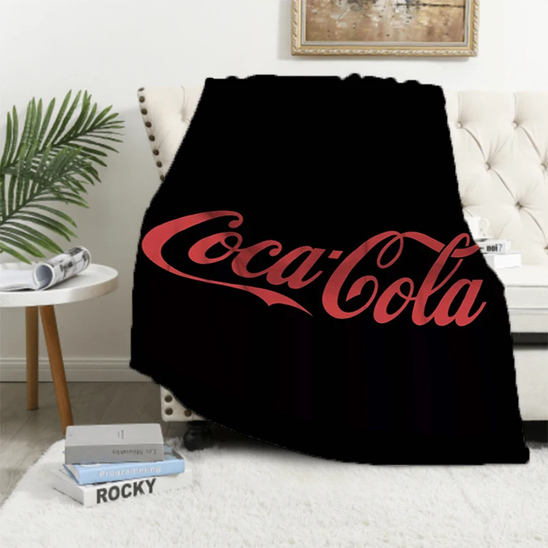 Cocas Cola Sofa Blankets & Throws Custom Blanket Double Bed Blankets for Decorative Sofa Furry Throw Fluffy Soft Fleece Kid\'s