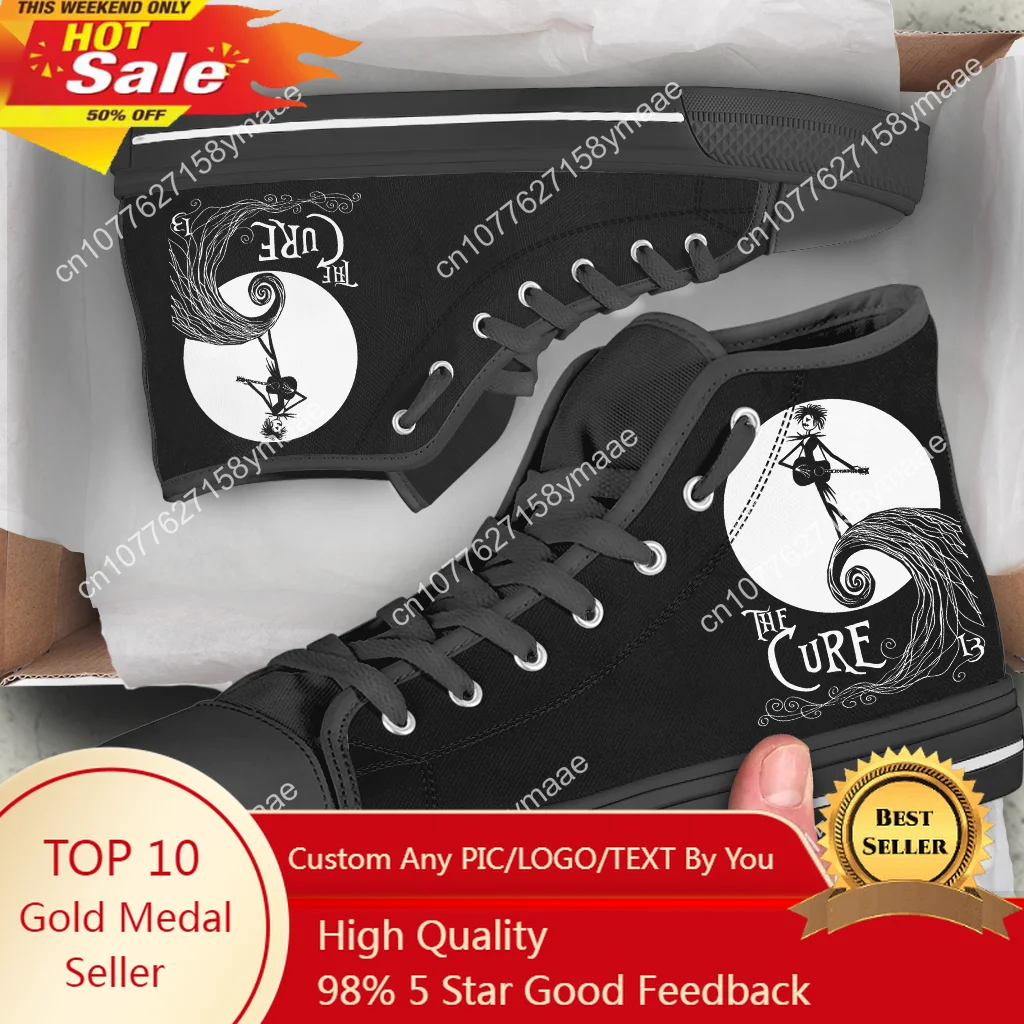 Summer The Cure Band Cool Fashion Casual Shoes High Top Men Women High Quality Latest Sneakers Lightweight Classic Board Shoes high quality basketball shoes men sneakers boys basket shoes autumn high top anti slip outdoor sports shoes trainer women summer