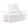 Clear Acrylic Tissue Box Holder Simple Rectangular Paper Napkin Cointainer Oragnizer for Car Home End Table 2